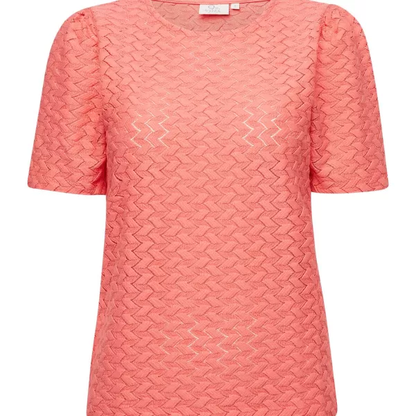 SuperTrash 9Th Avenue T-Shirt Roze,Wit,Zwart Sale