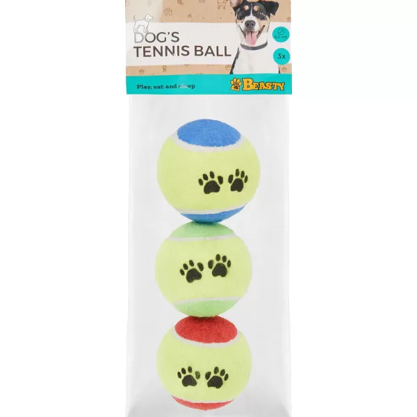 Merk Beasty Tennisballen Voor Honden Meerkleurig Store