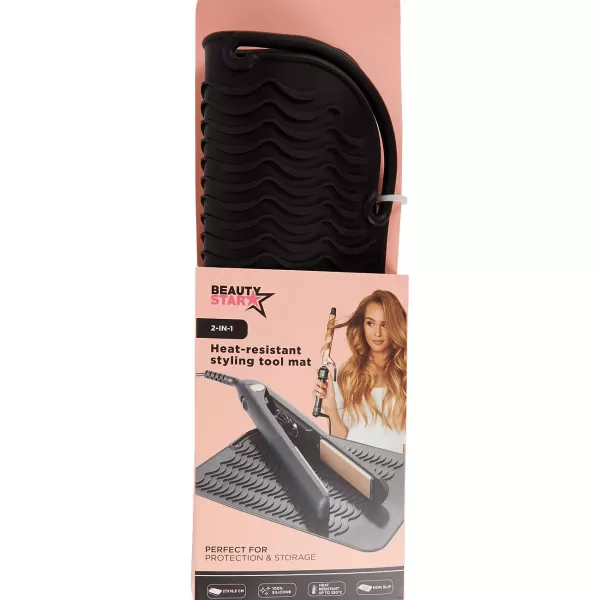 Head & Shoulders Beauty Star Hittebestendige Stylingtoolmat 2-In-1 Zwart,Roze Clearance