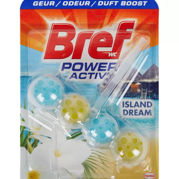 Bref Power Activ' Toiletblok Island Dream Blauw,Groen Discount