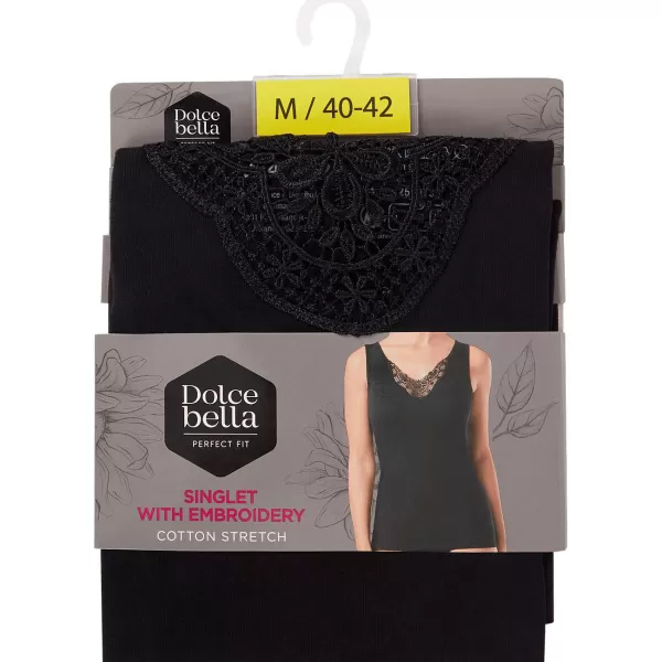 Dolce Bella Singlet Zwart Fashion