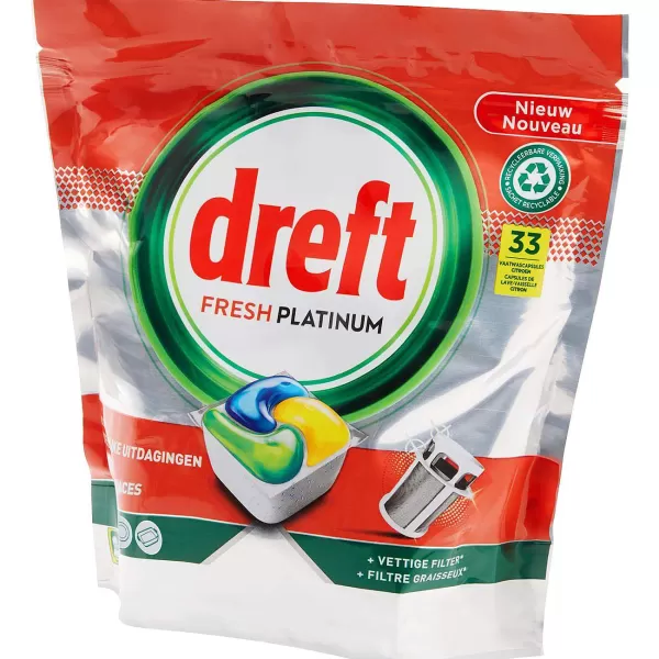 Dreft Fresh Platinum Vaatwastabletten Original New