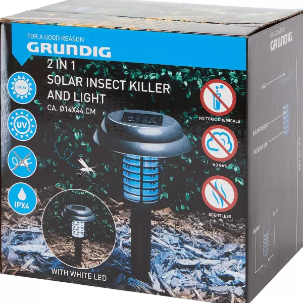 Grundig Solar Insectenverdelger En -Lamp Zwart Hot