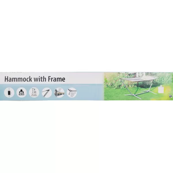 Merk Hangmat Met Frame Zwart Outlet