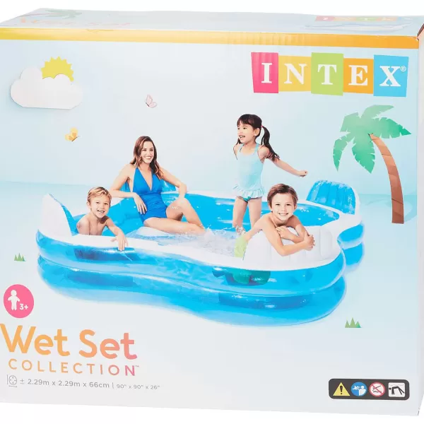 Intex Familiezwembad Blauw,Wit Store