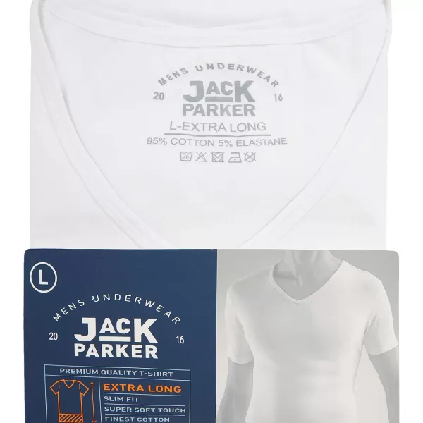 Jack Parker Extra Lang T Shirt Wit New Action Korting