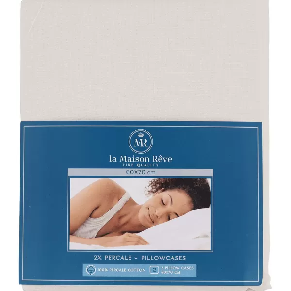 La Maison Rêve La Maison R Ve Percale Kussenslopen Beige,Wit Cheap