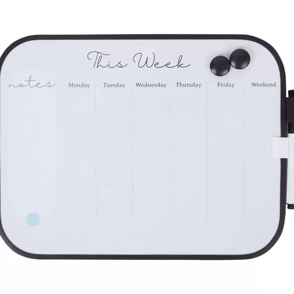 Merk Magnetisch Weekplanner-Whiteboard Blauw,Roze,Wit,Zwart Hot