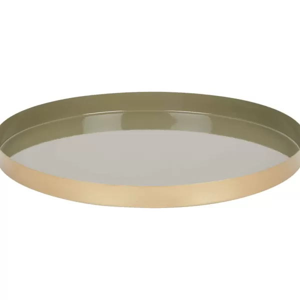 Merk Metalen Onderbord Beige,Goud,Groen Discount