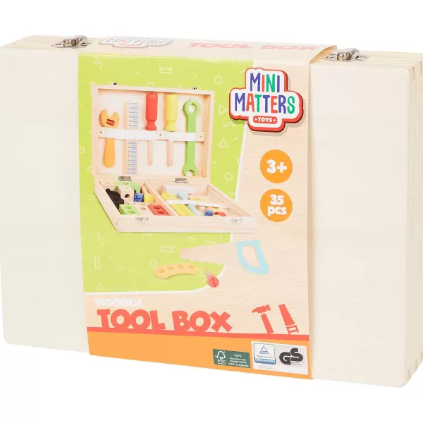 Mini Matters Houten Gereedschapskoffer Beige,Meerkleurig Shop