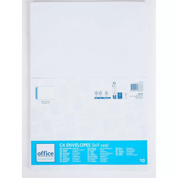 Office Essentials Enveloppen C4 Wit Shop