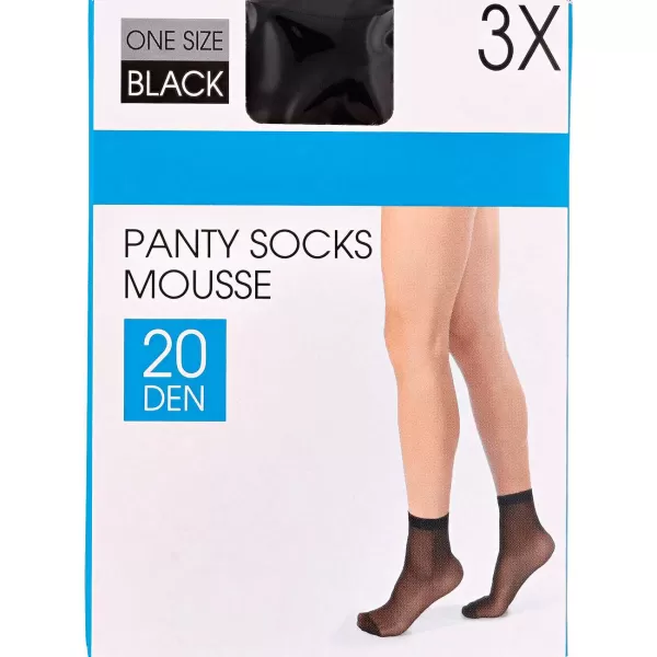 Lotto Pantykousjes 20 Denier Beige,Zwart Sale