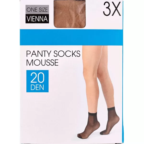 Lotto Pantykousjes 20 Denier Beige,Zwart Sale