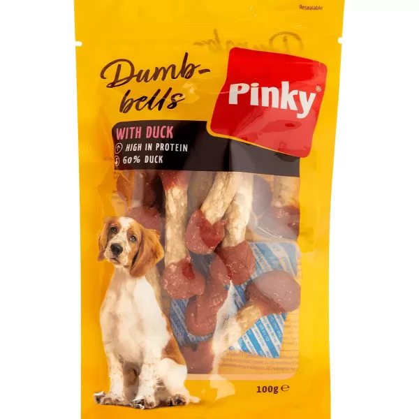 Whiskas Pinky Hondensnack Duck Dumbbells Bruin,Rood,Geel Best