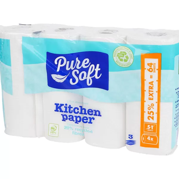 Pure Soft Keukenpapier Wit Shop