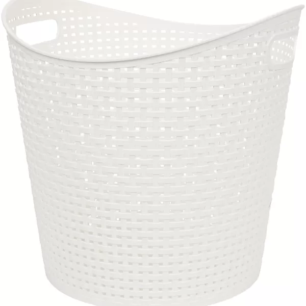 Merk Rattan Flexibele Wasmand Zwart,Wit Best