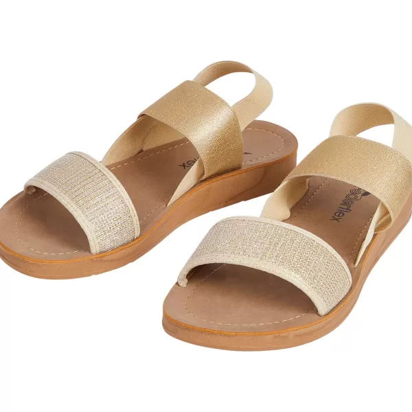 Merk Sandalen Zwart,Goud,Zilver Flash Sale