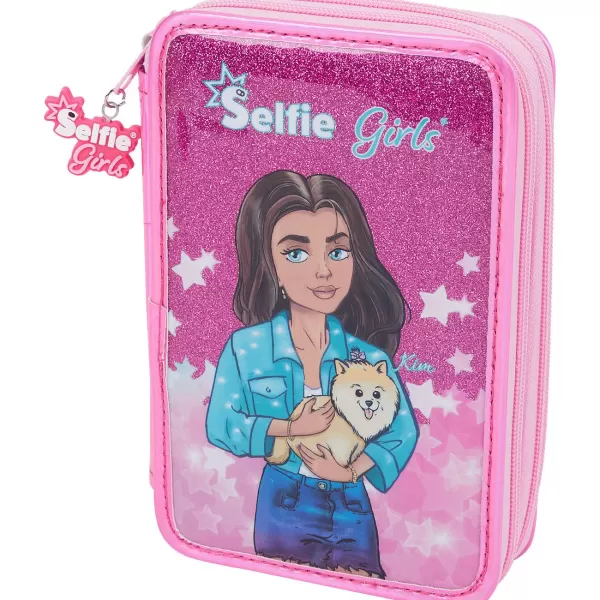 Edding Selfie Girls Gevulde Etui Print,Roze Fashion