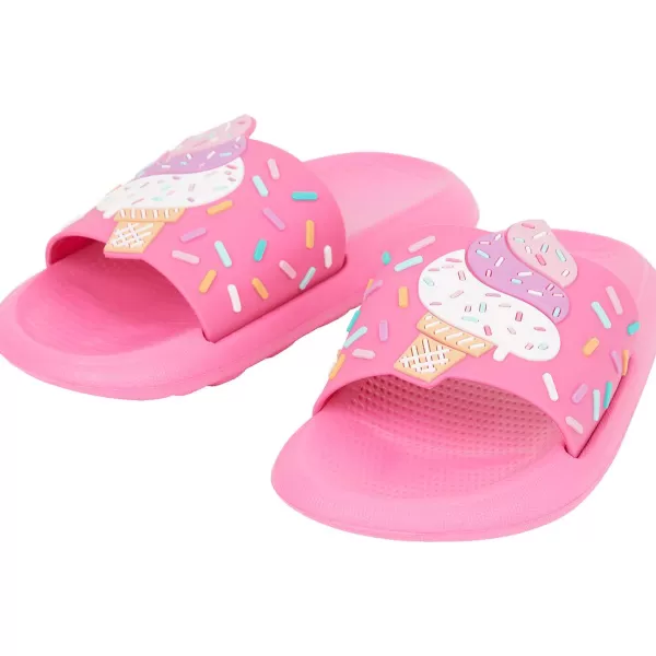 Merk Slippers Blauw,Roze Outlet