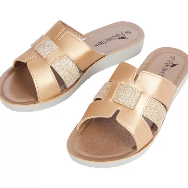 Merk Slippers Zilver,Zwart Sale