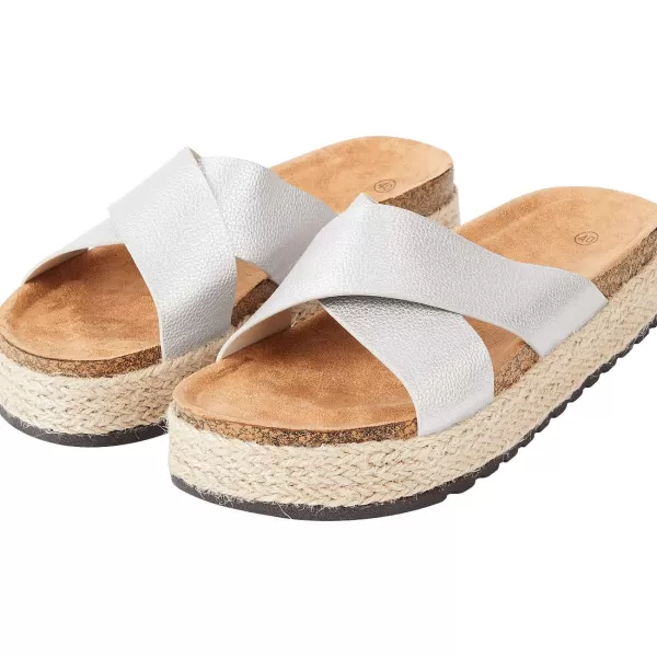 Merk Slippers Bruin,Goud,Zilver New