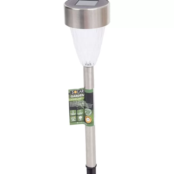 Merk Solar Tuinlamp Zilver Best