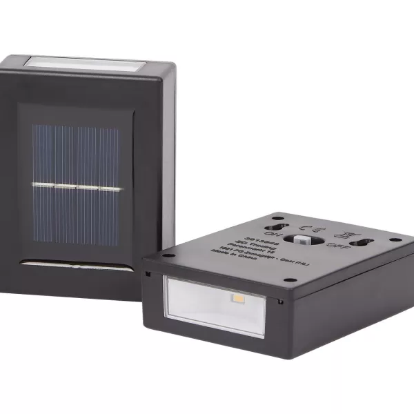 Merk Solar Up & Down Muurlampen Zwart Fashion