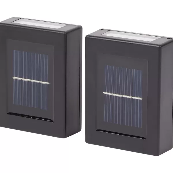 Merk Solar Up & Down Muurlampen Zwart Fashion