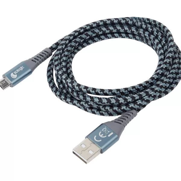 Sologic Laad- En Datakabel Micro-Usb Meerkleurig,Zwart New