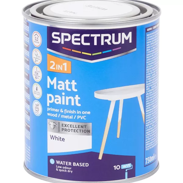 Spectrum 2-In-1 Matte Verf Wit Best