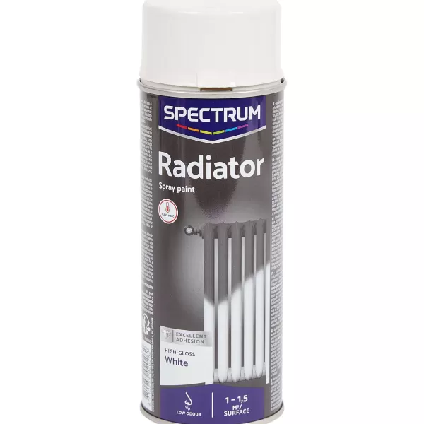 Spectrum Hoogglans Radiator Spuitverf Wit Hot