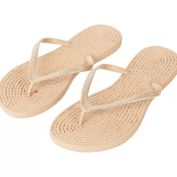 Merk Teenslippers Beige,Groen Hot