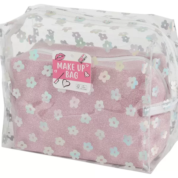 Max & More Toilettas-Set Roze,Zilver Shop