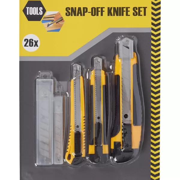 Tools Afbreekmessenset Zwart,Geel Hot