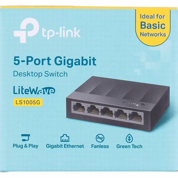 TP-link Desktop-Switch Ls1005G Zwart Fashion