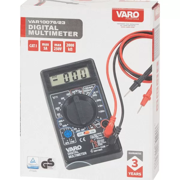 Varo Digitale Multimeter Zwart Outlet