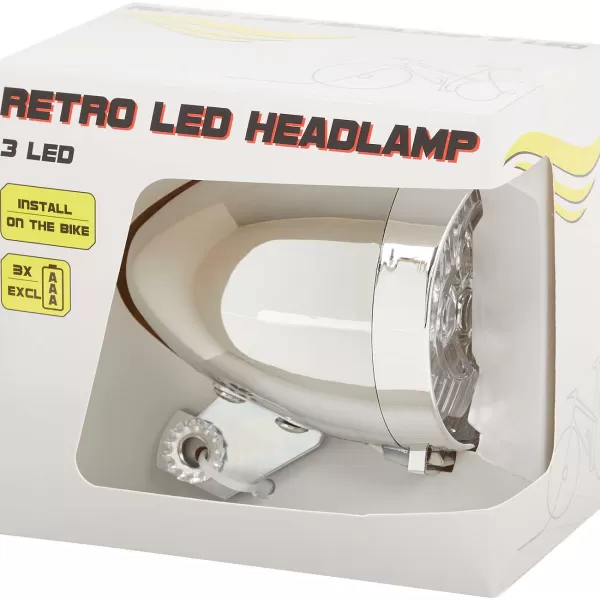 Walfort Retro Led-Fietskoplamp Zwart,Zilver Best Sale