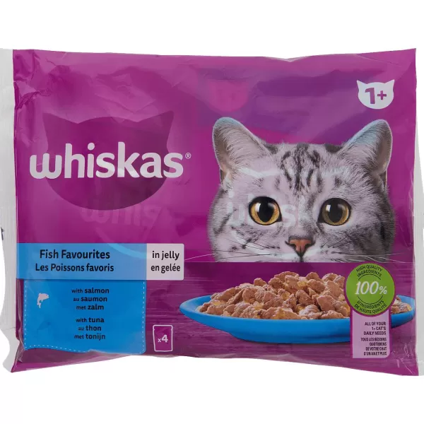 Whiskas Maaltijdzakjes Zalm & Tonijn Best