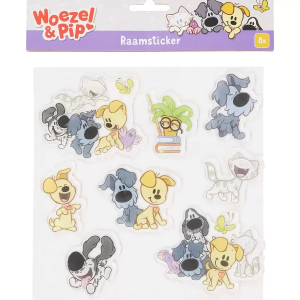 Woezel & Pip Raamstickers Print Best