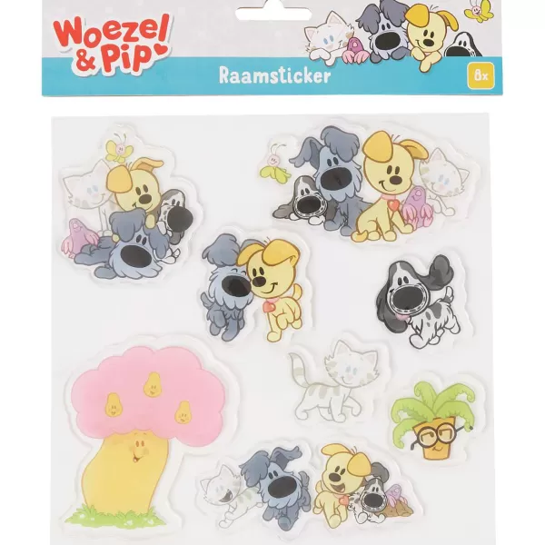 Woezel & Pip Raamstickers Print Best